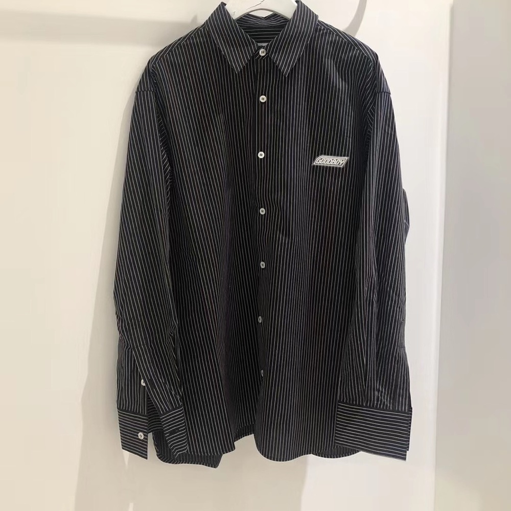 Xoxogoodboy black stripe cotton poplin shirt